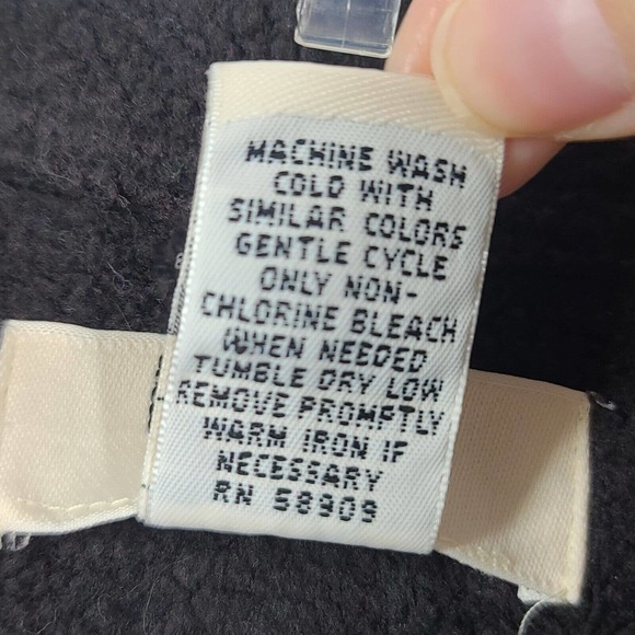 Bechamel Father Christmas Fleece Sweater Vest Medium Santa Black VTG Teachercore - Picture 10 of 13